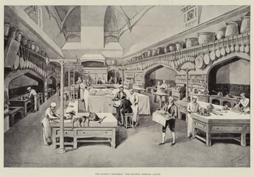 La Navidad de la Reina, la cocina, Castillo de Windsor